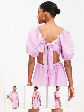 LOFT Beach linen-blend mini dress - NWT!